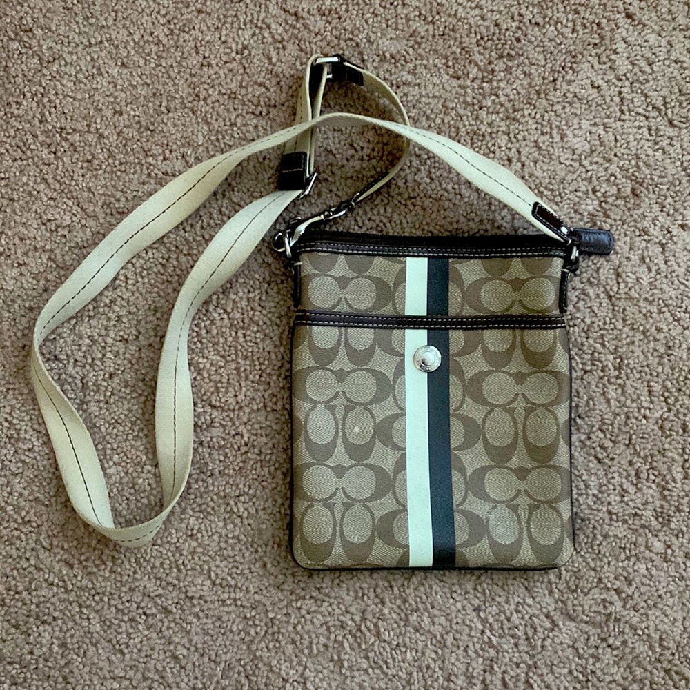 Letter size small coach crossbody bag